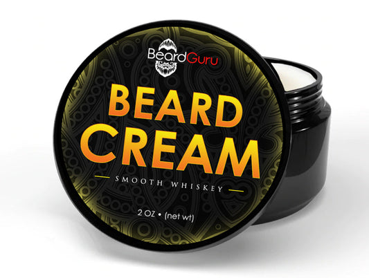 BeardGuru Smooth Whiskey Beard Cream – Soft, Styled & Non-Greasy Beard Care