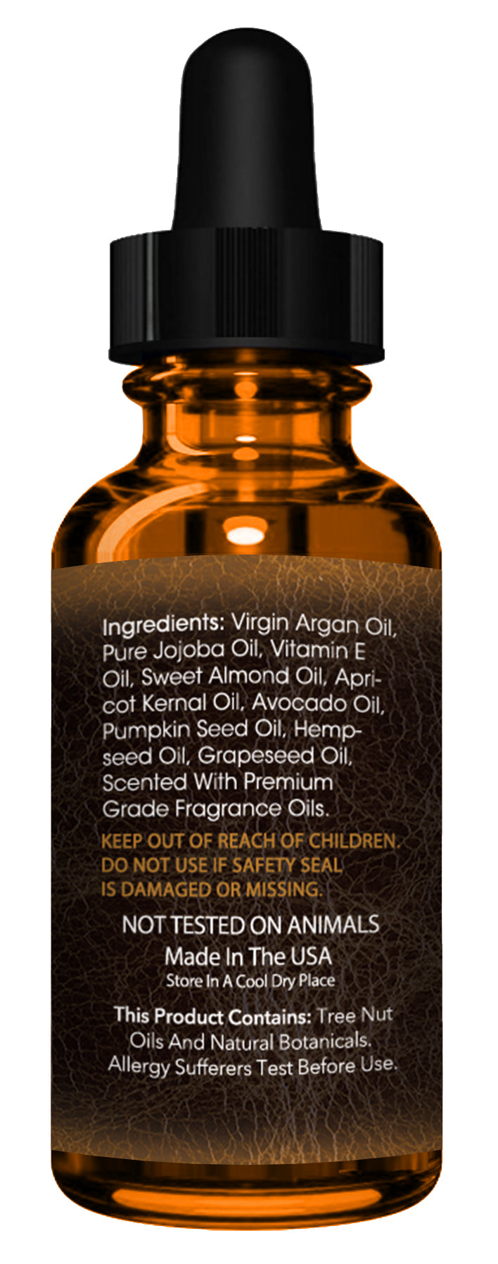 BeardGuru Old Leather Beard Oil – Jojoba, Argan & Grapeseed
