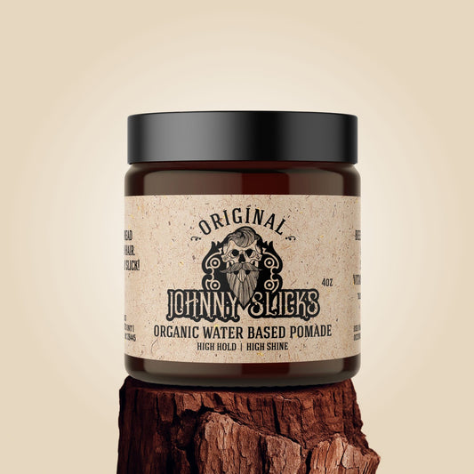 Organic Water-Based Pomade | Strong Hold & High Shine