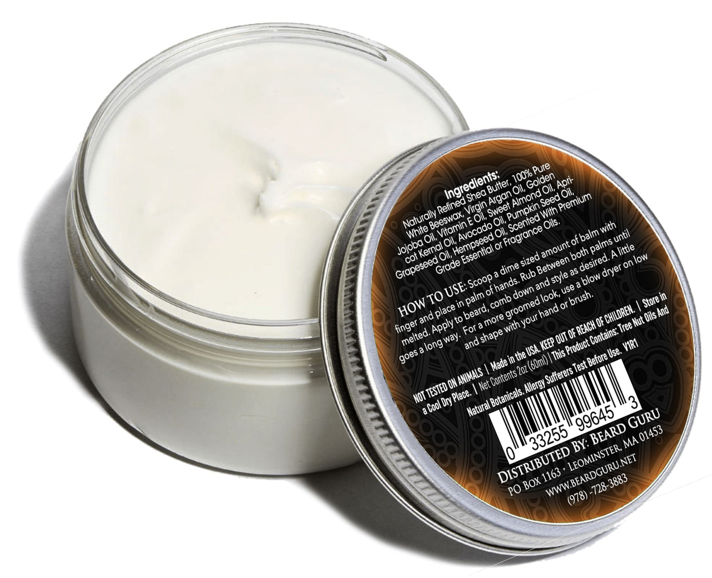 BeardGuru Rebel Beard Balm – Shea, Argan & Jojoba Oils